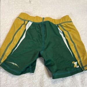 Green and Yellow Men's Shorts